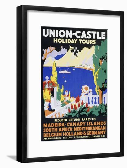 Union-Castle Holiday Tours-null-Framed Art Print