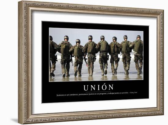 Unión. Cita Inspiradora Y Póster Motivacional-null-Framed Photographic Print