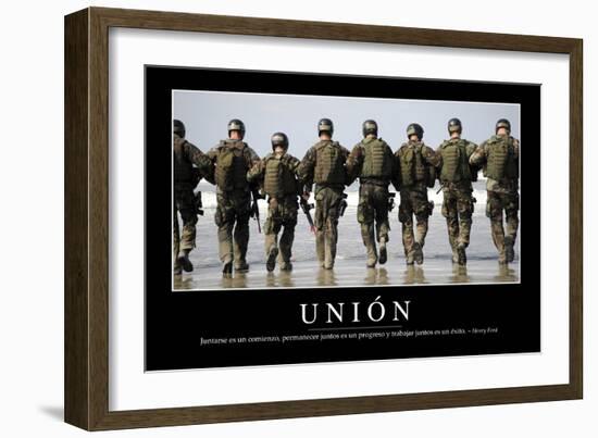 Unión. Cita Inspiradora Y Póster Motivacional-null-Framed Photographic Print