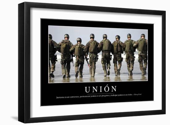 Unión. Cita Inspiradora Y Póster Motivacional-null-Framed Photographic Print