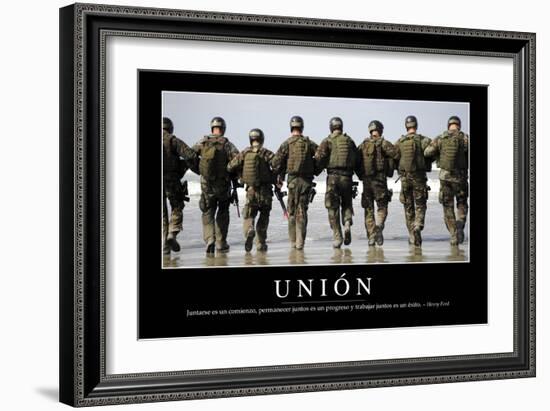 Unión. Cita Inspiradora Y Póster Motivacional-null-Framed Photographic Print