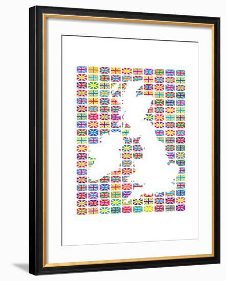 Union Flags II-The Vintage Collection-Framed Giclee Print