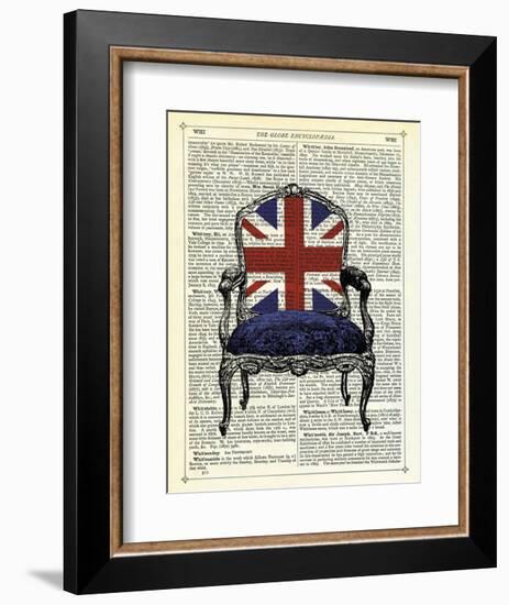 Union Jack Chair-Marion Mcconaghie-Framed Art Print