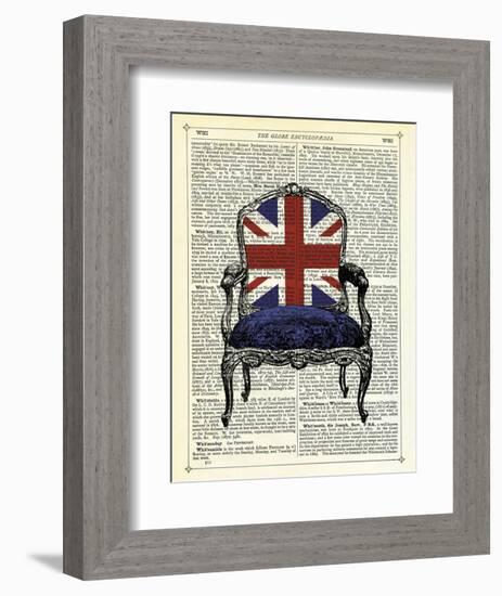 Union Jack Chair-Marion Mcconaghie-Framed Art Print