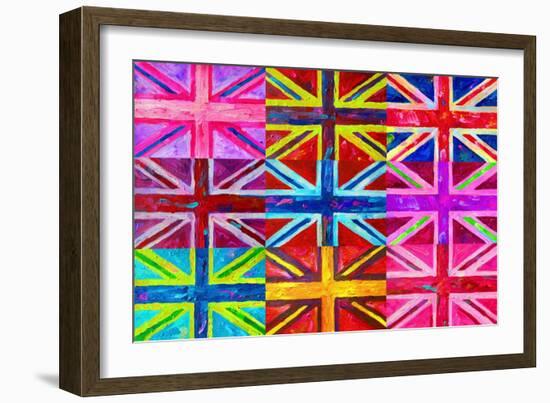 Union Jacks-Howie Green-Framed Giclee Print