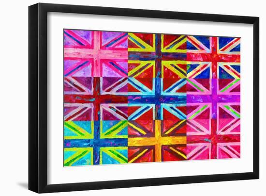 Union Jacks-Howie Green-Framed Giclee Print