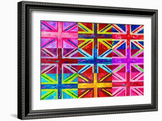 Union Jacks-Howie Green-Framed Giclee Print