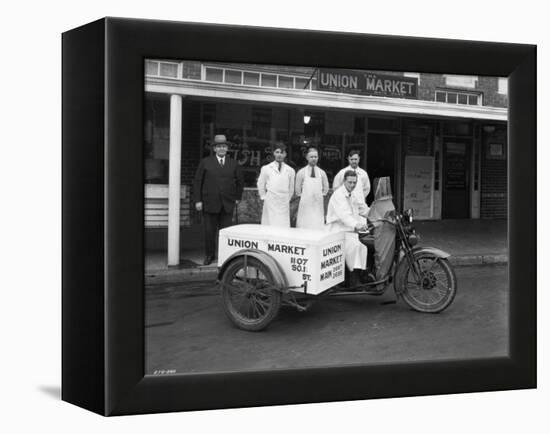 Union Market Delivery Motorcycle, 1927-Chapin Bowen-Framed Premier Image Canvas