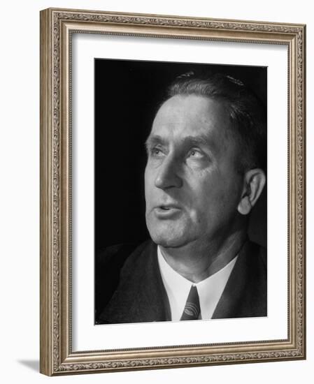 Union of South Africa Min. of Lands. Johannes Stijdom Portrait , a Member of Klan-Like Broederband-Margaret Bourke-White-Framed Photographic Print