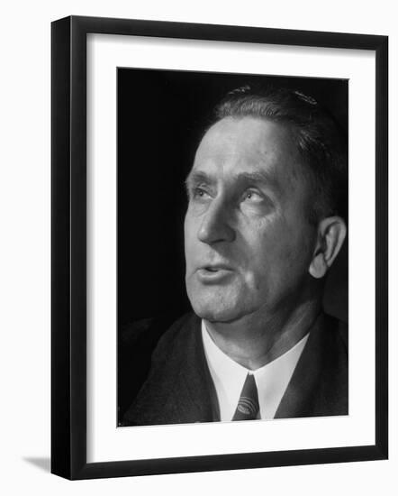 Union of South Africa Min. of Lands. Johannes Stijdom Portrait , a Member of Klan-Like Broederband-Margaret Bourke-White-Framed Photographic Print