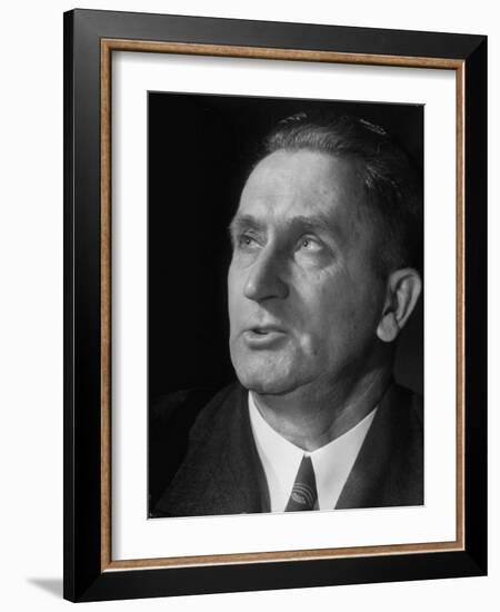 Union of South Africa Min. of Lands. Johannes Stijdom Portrait , a Member of Klan-Like Broederband-Margaret Bourke-White-Framed Photographic Print