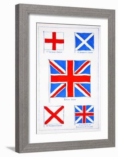 Union of the Flags, Our Island Story Marshall, Pub.Jack Ltd, London, 1905-A.s. Forrest-Framed Giclee Print