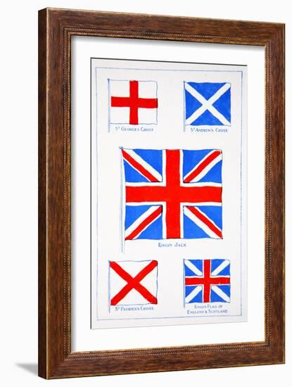 Union of the Flags, Our Island Story Marshall, Pub.Jack Ltd, London, 1905-A.s. Forrest-Framed Giclee Print