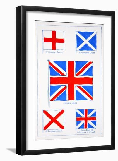 Union of the Flags, Our Island Story Marshall, Pub.Jack Ltd, London, 1905-A.s. Forrest-Framed Giclee Print