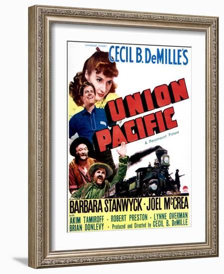 Union Pacific - Movie Poster Reproduction-null-Framed Photo