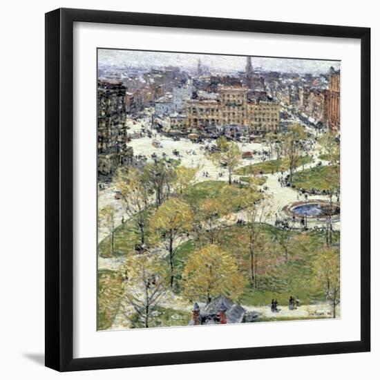 Union Square in Spring, 1896-Frederick Childe Hassam-Framed Giclee Print