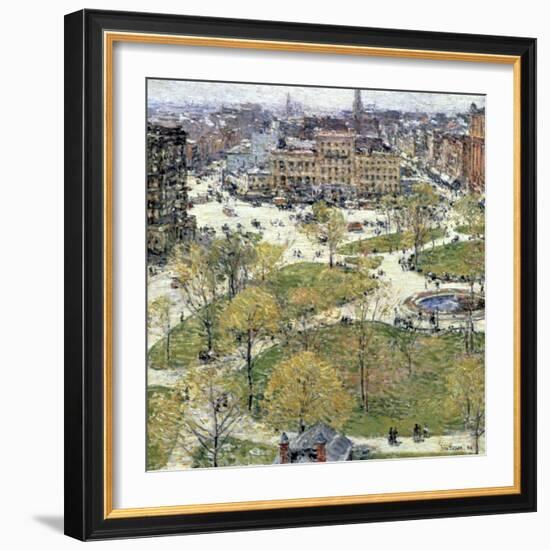 Union Square in Spring, 1896-Frederick Childe Hassam-Framed Giclee Print