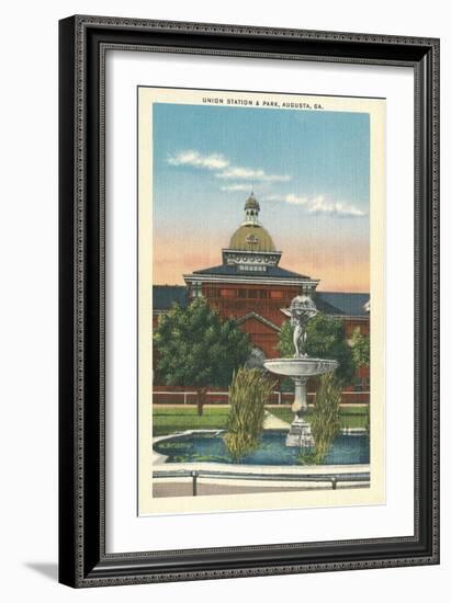 Union Station and Park, Augusta, Georgia-null-Framed Art Print