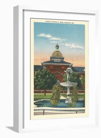 Union Station and Park, Augusta, Georgia-null-Framed Premium Giclee Print