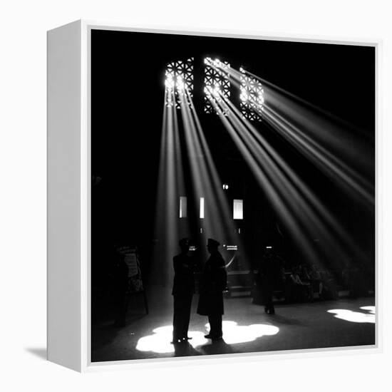 Union Station, Chicago, 1943-Jack Delano-Framed Stretched Canvas