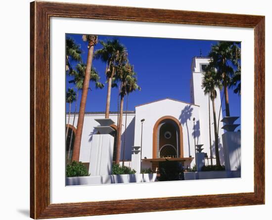 Union Station, LA, CA-Gary Conner-Framed Photographic Print