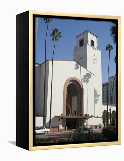 Union Station, Railroad Terminus, Downtown, Los Angeles, California, USA-Ethel Davies-Framed Premier Image Canvas