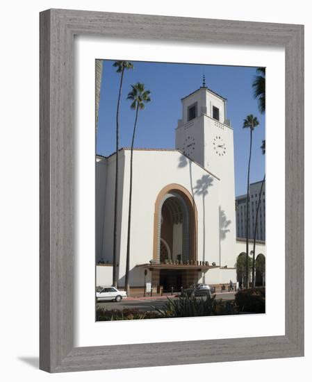 Union Station, Railroad Terminus, Downtown, Los Angeles, California, USA-Ethel Davies-Framed Photographic Print