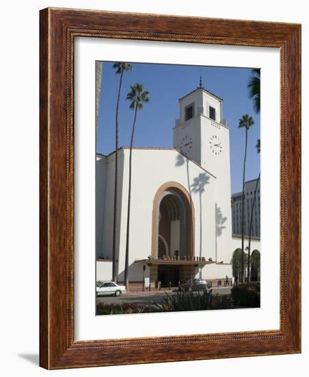 Union Station, Railroad Terminus, Downtown, Los Angeles, California, USA-Ethel Davies-Framed Photographic Print