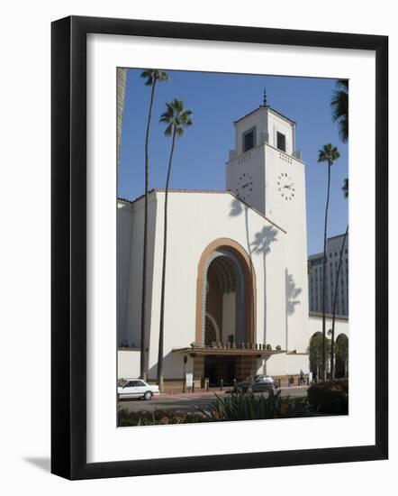 Union Station, Railroad Terminus, Downtown, Los Angeles, California, USA-Ethel Davies-Framed Photographic Print