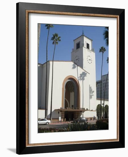 Union Station, Railroad Terminus, Downtown, Los Angeles, California, USA-Ethel Davies-Framed Photographic Print