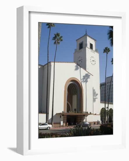 Union Station, Railroad Terminus, Downtown, Los Angeles, California, USA-Ethel Davies-Framed Photographic Print