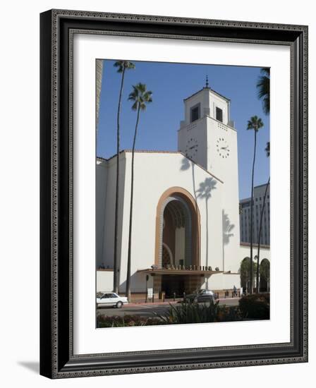 Union Station, Railroad Terminus, Downtown, Los Angeles, California, USA-Ethel Davies-Framed Photographic Print