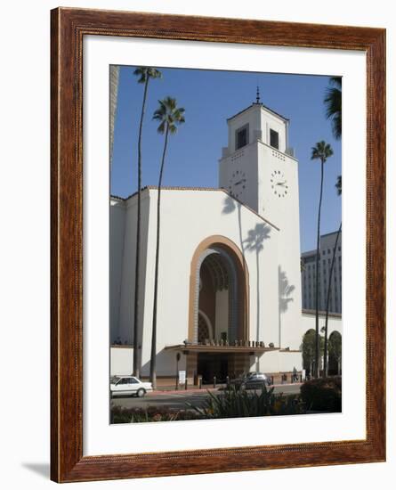 Union Station, Railroad Terminus, Downtown, Los Angeles, California, USA-Ethel Davies-Framed Photographic Print