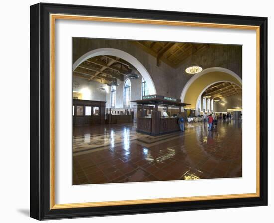 Union Station, Railroad Terminus, Downtown, Los Angeles, California, USA-Ethel Davies-Framed Photographic Print