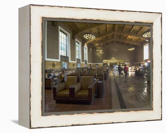 Union Station, Railroad Terminus, Downtown, Los Angeles, California, USA-Ethel Davies-Framed Premier Image Canvas