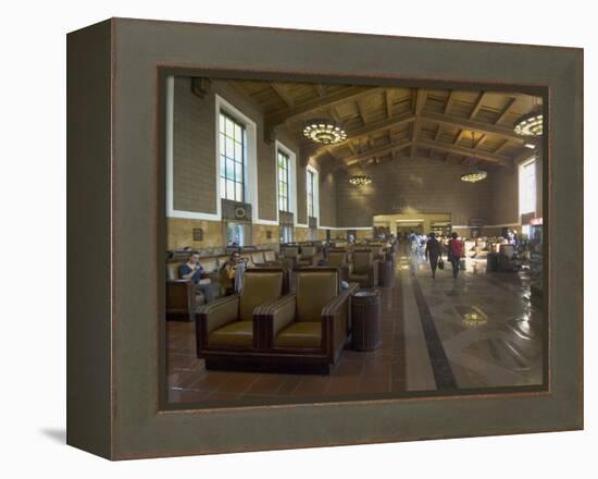 Union Station, Railroad Terminus, Downtown, Los Angeles, California, USA-Ethel Davies-Framed Premier Image Canvas