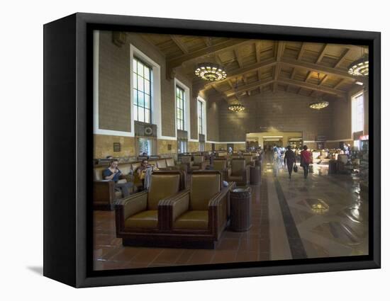 Union Station, Railroad Terminus, Downtown, Los Angeles, California, USA-Ethel Davies-Framed Premier Image Canvas