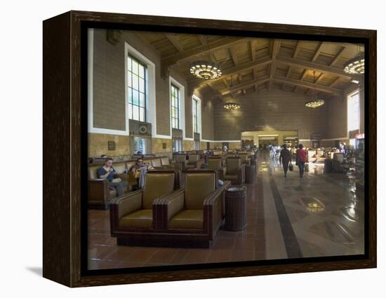 Union Station, Railroad Terminus, Downtown, Los Angeles, California, USA-Ethel Davies-Framed Premier Image Canvas