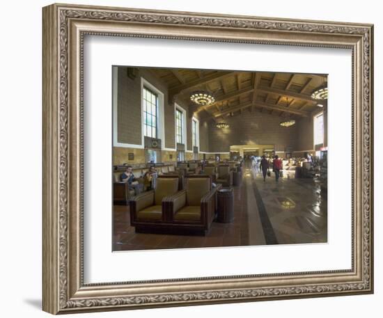 Union Station, Railroad Terminus, Downtown, Los Angeles, California, USA-Ethel Davies-Framed Photographic Print