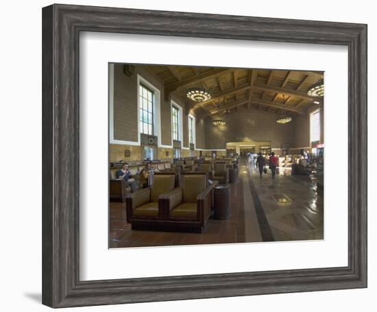 Union Station, Railroad Terminus, Downtown, Los Angeles, California, USA-Ethel Davies-Framed Photographic Print