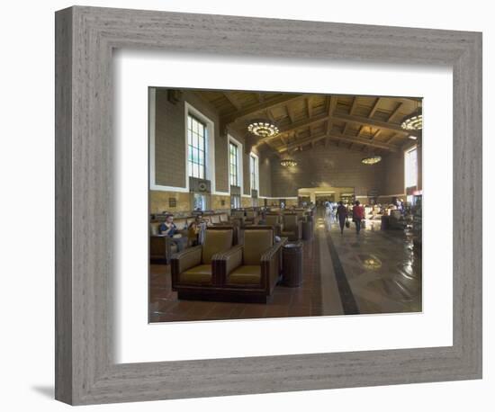 Union Station, Railroad Terminus, Downtown, Los Angeles, California, USA-Ethel Davies-Framed Photographic Print