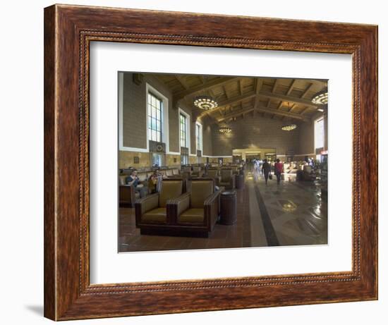 Union Station, Railroad Terminus, Downtown, Los Angeles, California, USA-Ethel Davies-Framed Photographic Print