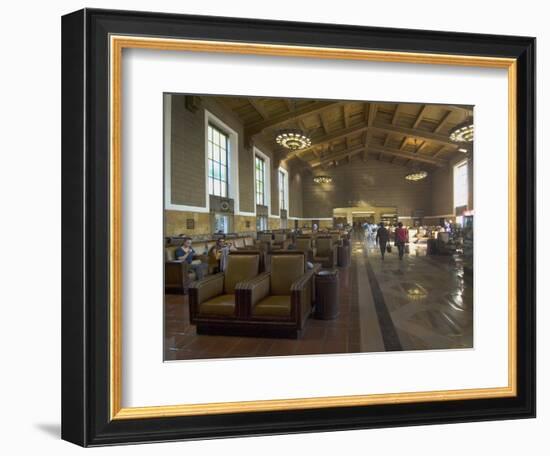 Union Station, Railroad Terminus, Downtown, Los Angeles, California, USA-Ethel Davies-Framed Photographic Print