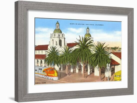 Union Station, San Diego, California-null-Framed Art Print