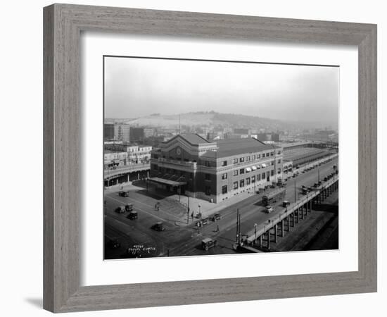 Union Station, Seattle, WA, 1925-Asahel Curtis-Framed Giclee Print