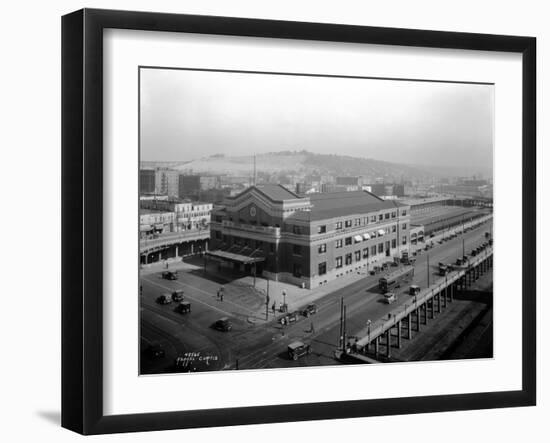 Union Station, Seattle, WA, 1925-Asahel Curtis-Framed Giclee Print