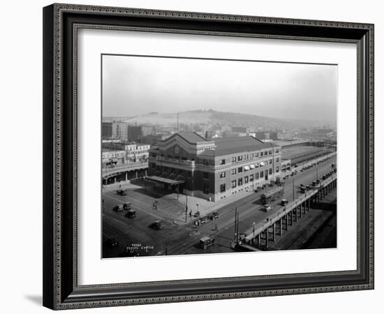 Union Station, Seattle, WA, 1925-Asahel Curtis-Framed Giclee Print