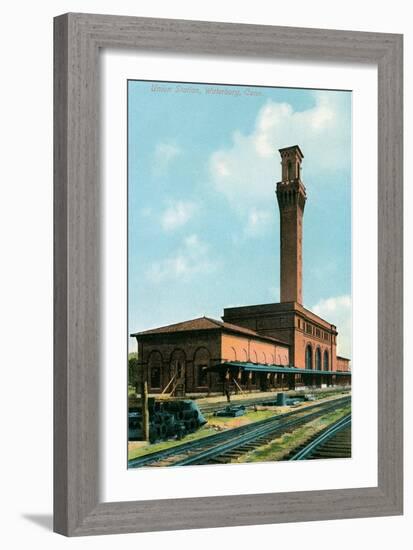 Union Station, Waterbury, Connecticut-null-Framed Art Print