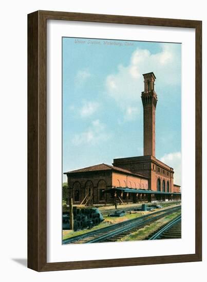 Union Station, Waterbury, Connecticut-null-Framed Art Print