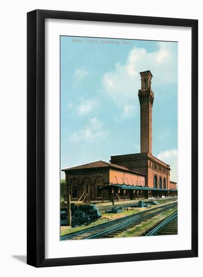 Union Station, Waterbury, Connecticut-null-Framed Art Print